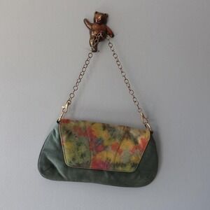 BELLINI Womens Purse Bag Strap Colorful Rainbow Black Shell